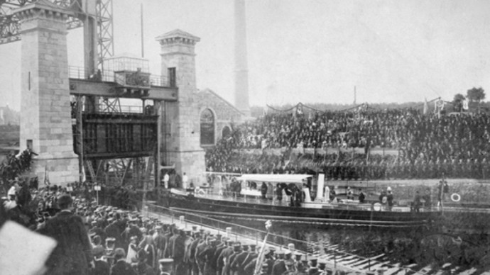 Inauguration of the Henrichenburg ship lift